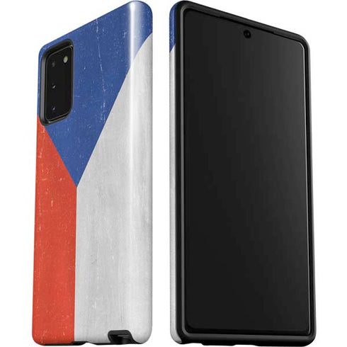 Czech Republic Flag Distressed Galaxy Note20 5G Pro Case